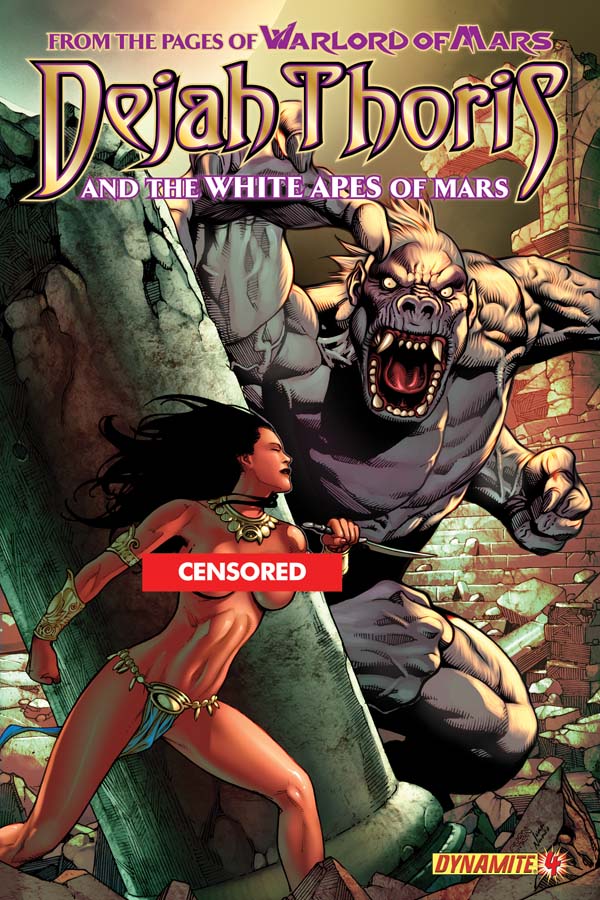 dynamic forces dejah thoris and the white apes of mars 4 title page format