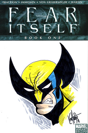 Wolverine sketch cover by Felipe Massafera and Ash Gonzales in Ron  Chmiels Rons Sketch Covers Comic Art Gallery Room