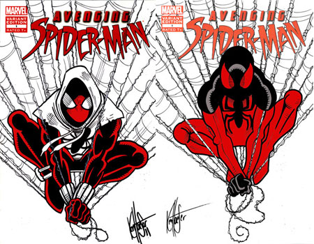 DYNAMIC FORCES® - SCARLET SPIDER #1 - WITH NEW & CLASSIC SCARLET