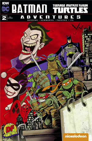 DYNAMIC FORCES® - BATMAN TEENAGE MUTANT NINJA TURTLES ADVENTURES #2 DYNAMIC  FORCES EXCLUSIVE COVER BY KEN HAESER!